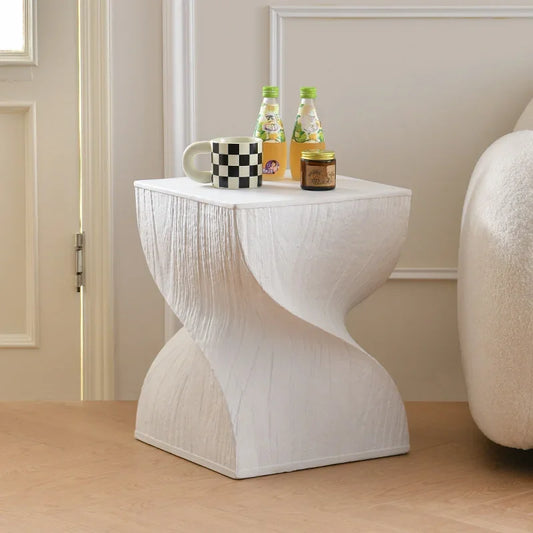 Elarithia Nordic Bijzettafel | Scandinavisch Design met Houtlook Rand | Compact & Elegant