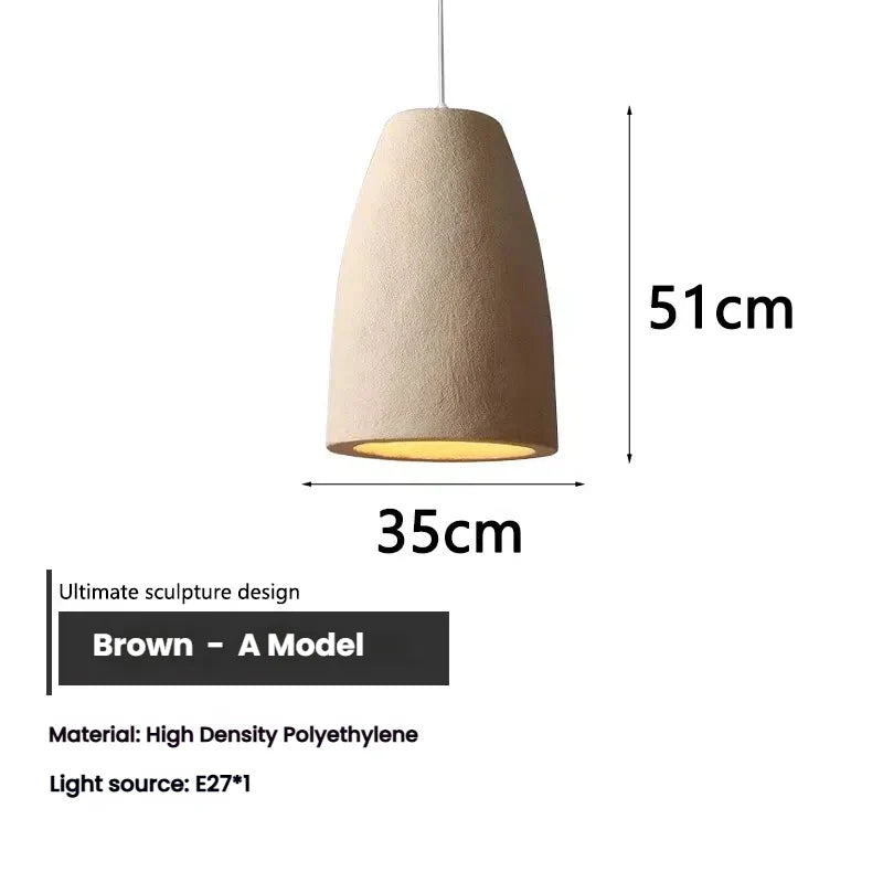 Halo Sabié | Designer LED-hanglamp in Wabi-Sabi-stijl voor woonkamer & eetkamer