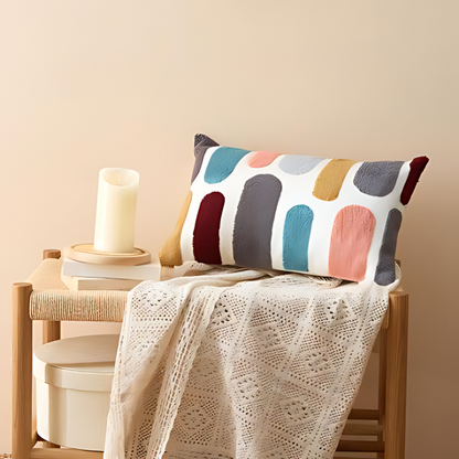 Sierkussens met Abstract Boho Borduurwerk | Moderne Look | Zachte Ademend Weefsel