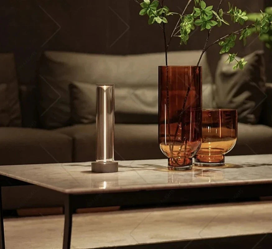 SleekTouch | Dimmbare Touch-tafellamp | Minimalistisch aluminiumontwerp met 3 helderheidsniveaus