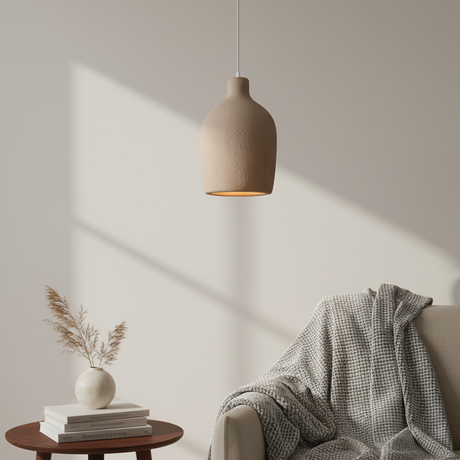 Halo Sabié | Designer LED-hanglamp in Wabi-Sabi-stijl voor woonkamer & eetkamer