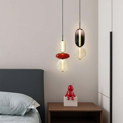 Elegante design hanglamp – moderne gekleurde glas