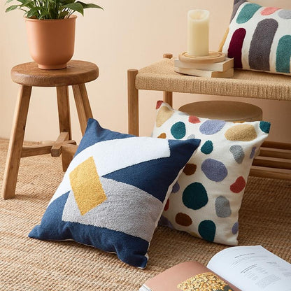 Sierkussens met Abstract Boho Borduurwerk | Moderne Look | Zachte Ademend Weefsel