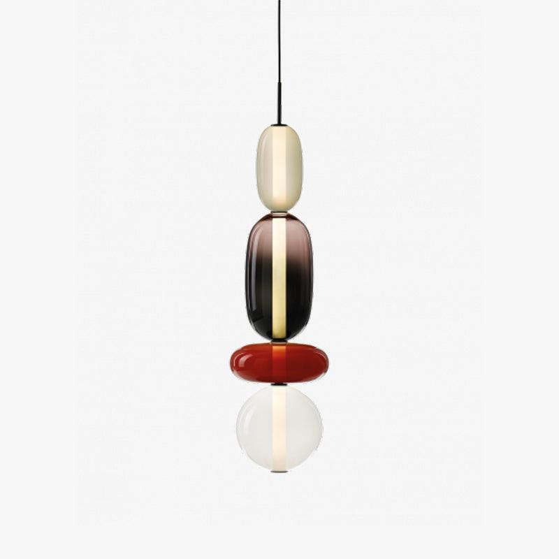 Elegante design hanglamp – moderne gekleurde glas