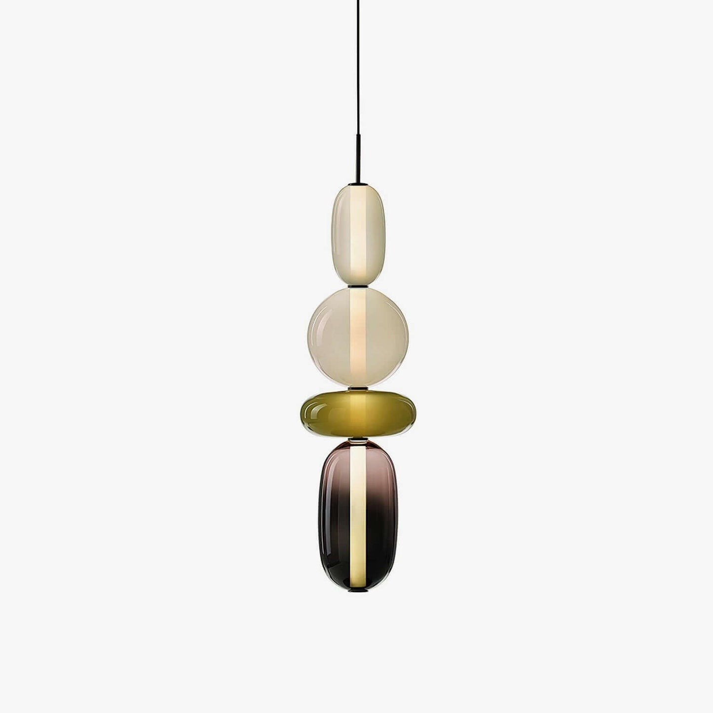 Elegante design hanglamp – moderne gekleurde glas