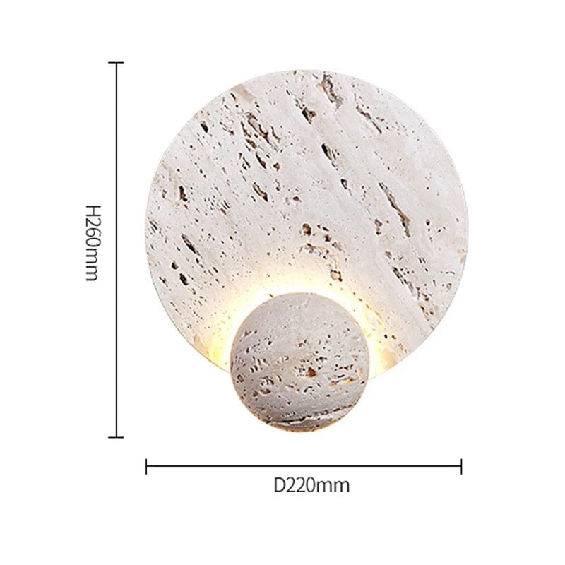 Krae | Minimalistische Wabi Sabi LED-wandlamp