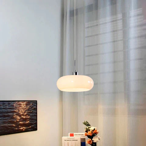 Haelion | glazen hanglamp in broodvorm met E27-fitting