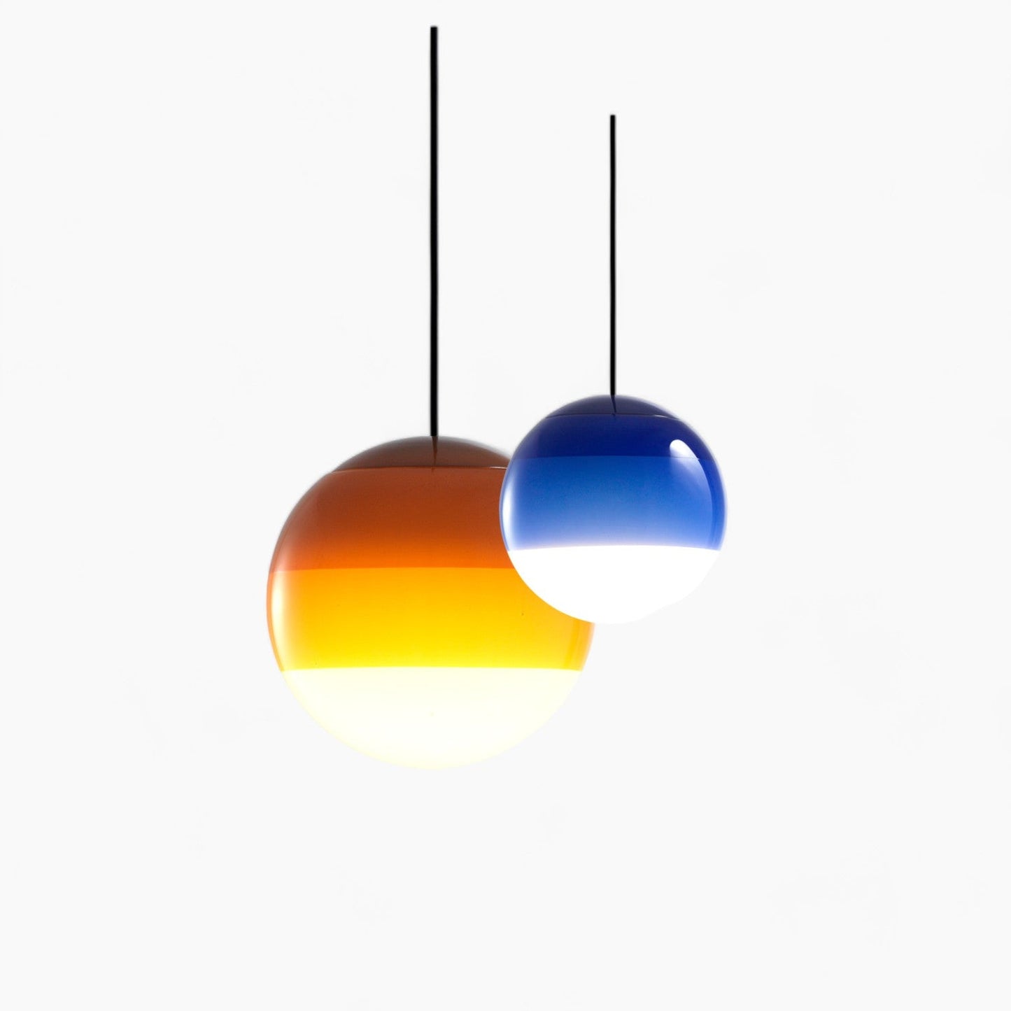 Moderne LED-pendellamp, dimbaar – geborsteld nikkel, E27, glas-steen ontwerp