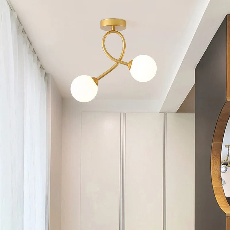 Zenovia – Elegante minimalistische plafondlamp van glas voor moderne interieurs