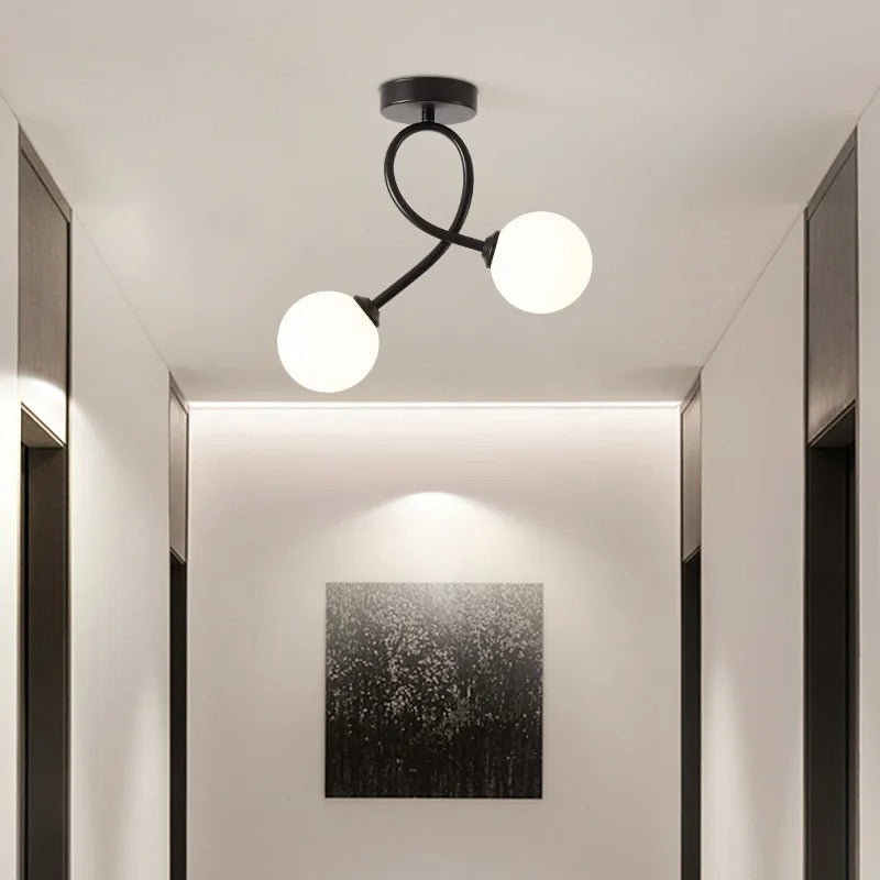 Zenovia – Elegante minimalistische plafondlamp van glas voor moderne interieurs