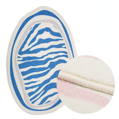 NordLoom | Skandi-pluche tapijt met strepen | Zacht Scandinavisch tapijt voor woonkamer & slaapkamer