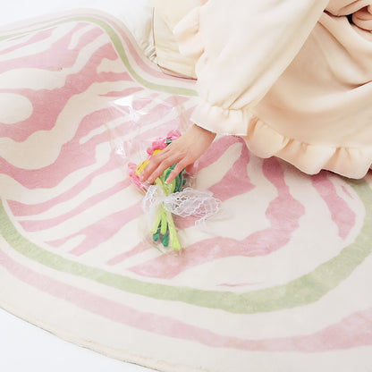 NordLoom | Skandi-pluche tapijt met strepen | Zacht Scandinavisch tapijt voor woonkamer & slaapkamer