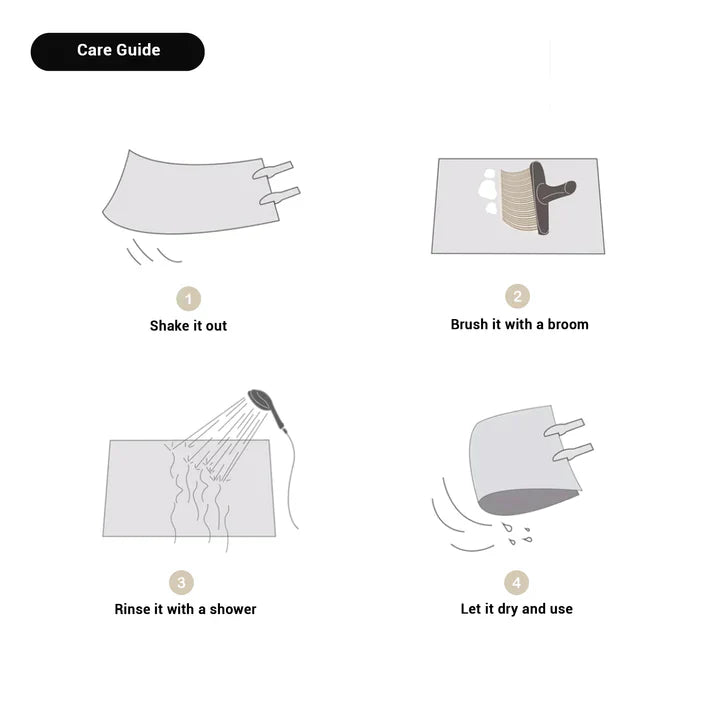 Arketa Halo | Wasbaar tapijt in halve cirkelvorm