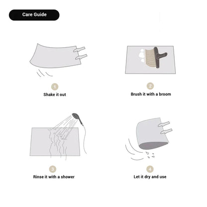 Arketa Halo | Wasbaar tapijt in halve cirkelvorm