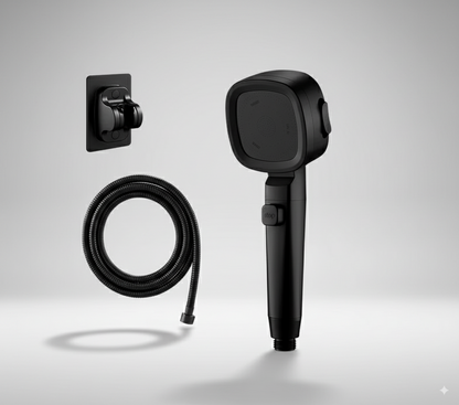 HydraFlow hogedruk douchekop – 3 straalsoorten, waterbesparend & robuust ABS-materiaal