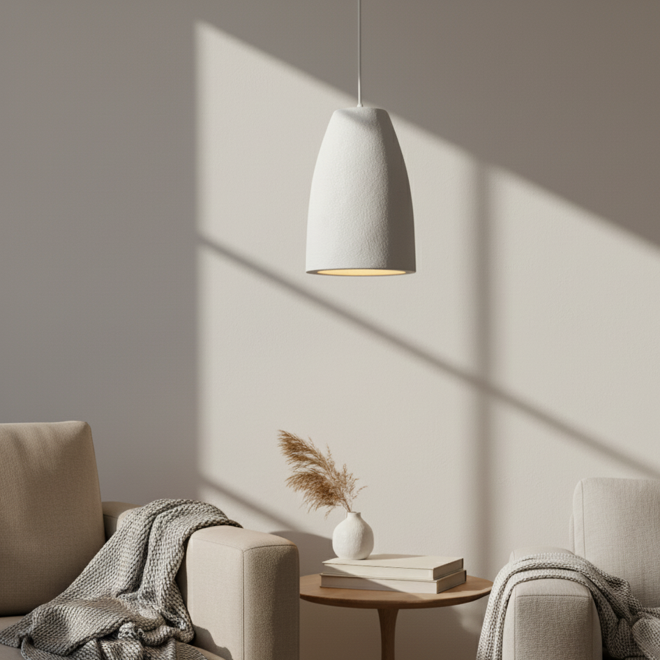Halo Sabié | Designer LED-hanglamp in Wabi-Sabi-stijl voor woonkamer & eetkamer