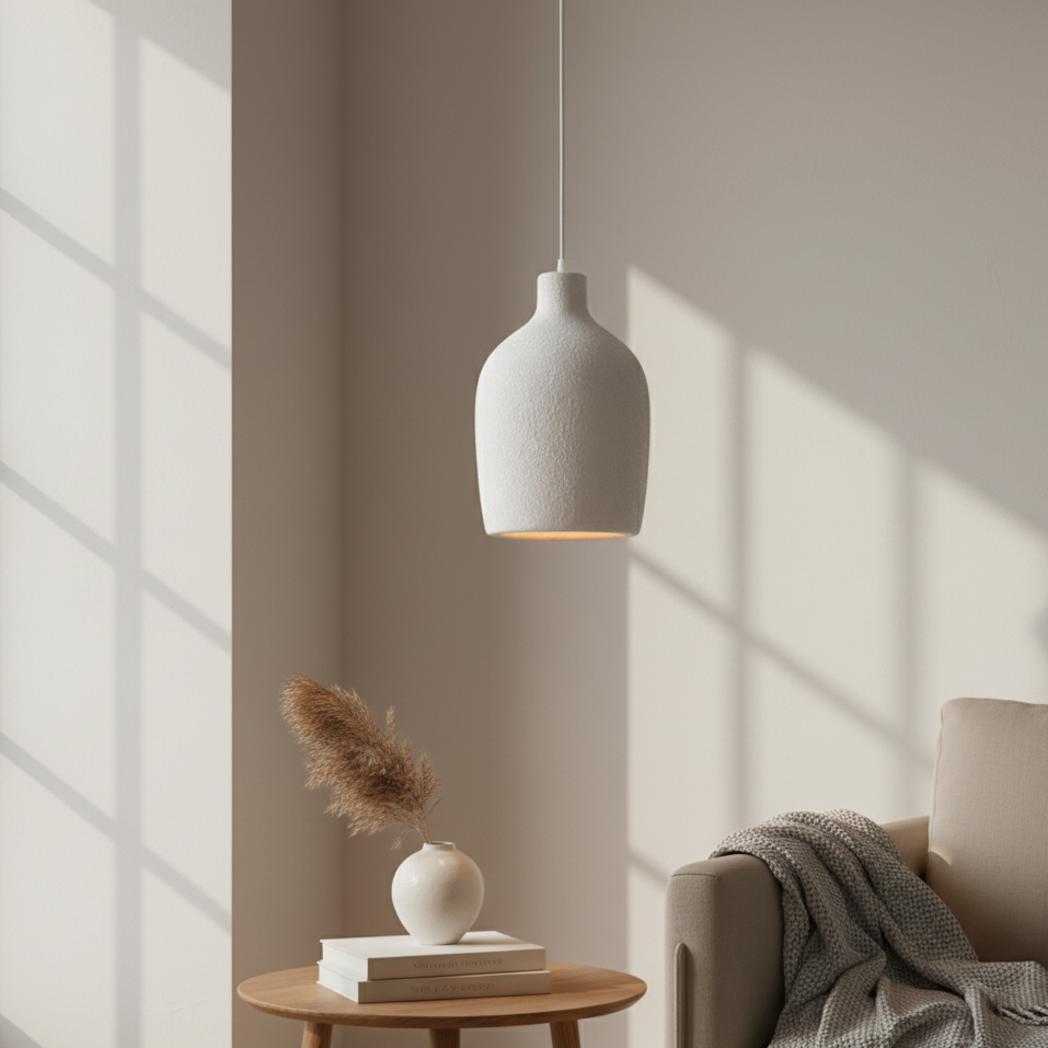 Halo Sabié | Designer LED-hanglamp in Wabi-Sabi-stijl voor woonkamer & eetkamer