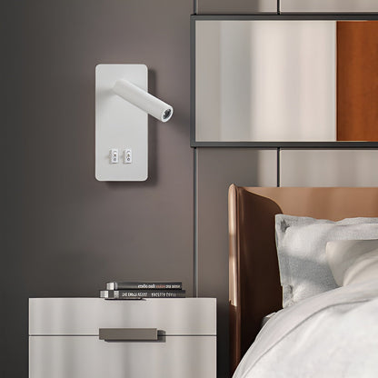 Minimalistische cilindervormige wandlamp | dubbele schakelaar | LED-licht van ijzer